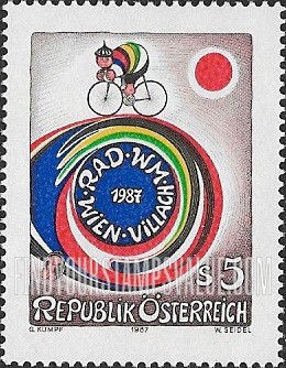 FindYourStampsValue: 1987 World Cycling Championships, Villach to Vienna