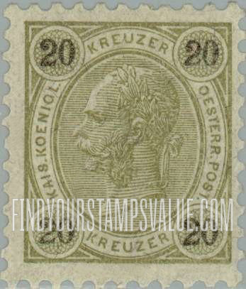 FindYourStampsValue: For Austria only: Franz Josef