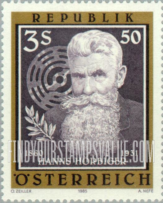FindYourStampsValue: Hanns Horbiger (1860-1931), Inventor