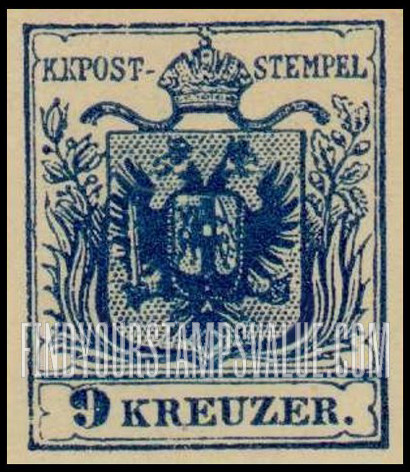 FindYourStampsValue: Austrian Monarchy (including Hungary): Coat of Arms