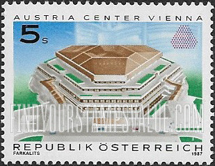 FindYourStampsValue: Opening of the Austria Center, Vienna