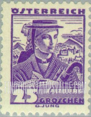 FindYourStampsValue: Republic, Costumes of various districts: Salzburg