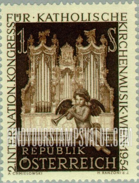 FindYourStampsValue: 2nd International Congress for Catholic Church Music, Vienna, Oct. 4-10