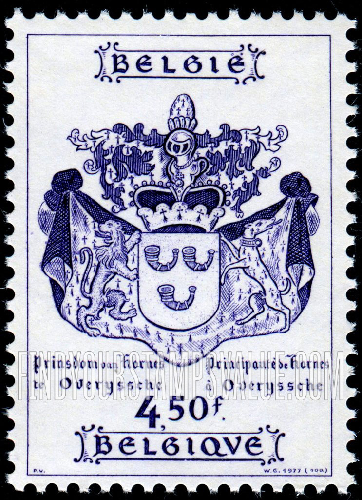 FindYourStampsValue: Prince de Hornes Coat of Arms