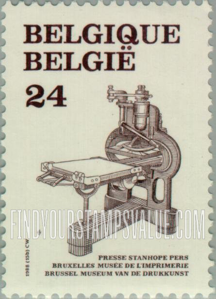 FindYourStampsValue: Printing Presses: Stanhope, Printing Museum, Brussels