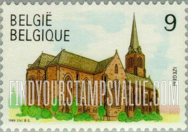 FindYourStampsValue: Tourism: St. Tillo’s Church, Izegem