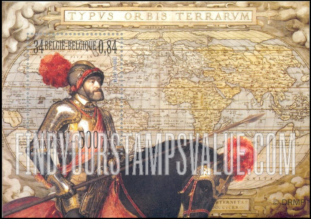FindYourStampsValue: Holy Roman Emperor Charles V (1500-58) In armor