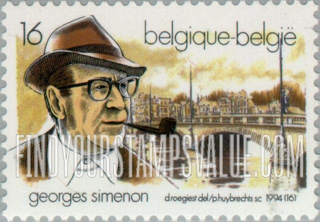 FindYourStampsValue: Georges Simenon (1903-89), Writer