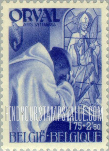 FindYourStampsValue: Semi-Postal: Monk praying