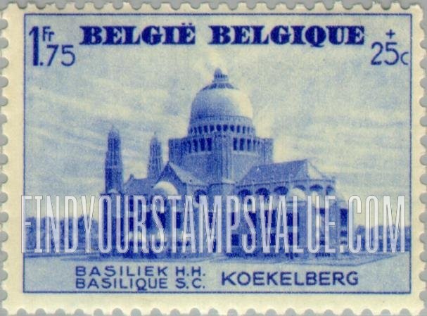 FindYourStampsValue: Semi-Postal: Basilica of Koekelberg