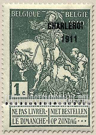 FindYourStampsValue: Semi-Postal: St. Martin of Tours Dividing His Cloak with a Beggar