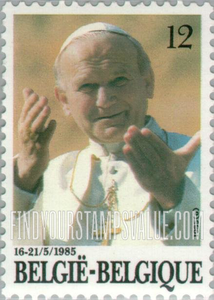 FindYourStampsValue: Visit of Pope John Paul II