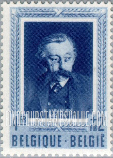 FindYourStampsValue: Semi-Postal, Portraits: Emile Verhaeren