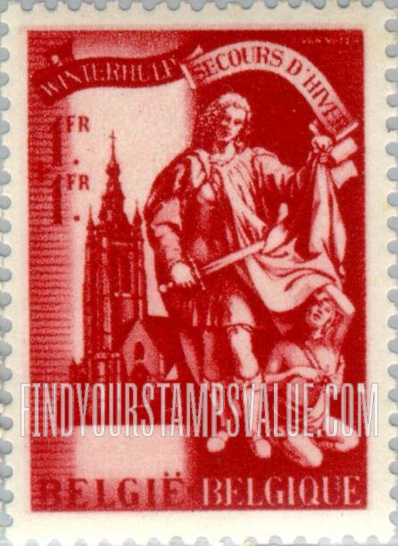 FindYourStampsValue: Semi-Postal: St. Martin Church, Courtrai