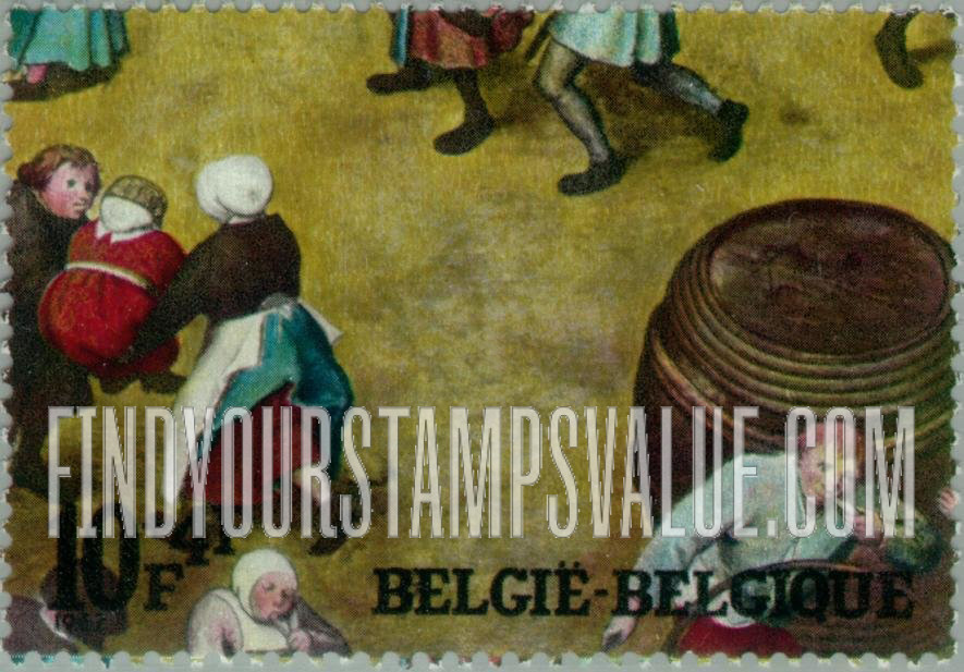 FindYourStampsValue: Semi-Postal: Detail from Brueghel’s “Children’s Games”