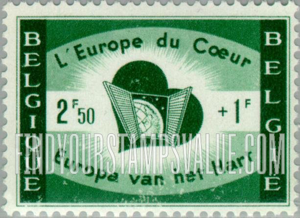 FindYourStampsValue: Semi-Postal: “Europe of the Heart”