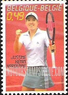 FindYourStampsValue: Tennis Players: Justine Henin-Hardenne