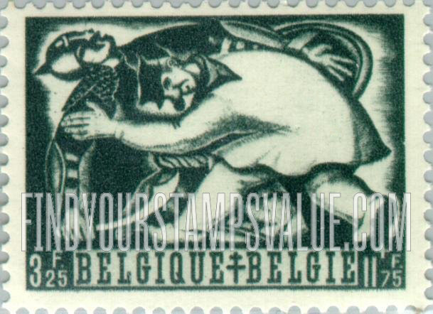 FindYourStampsValue: Semi-Postal: Tchantches wrestling with the Saracen