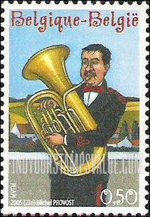 FindYourStampsValue: Brass Band Musicians: Tuba