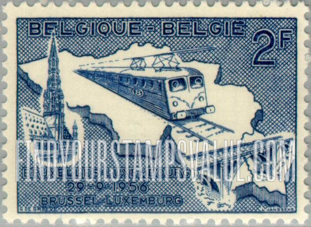 FindYourStampsValue: Train on Map of Belgium and Luxembourg