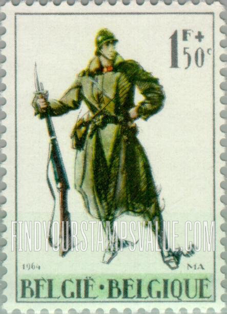 FindYourStampsValue: Semi-Postal: Foot Soldier, 1918