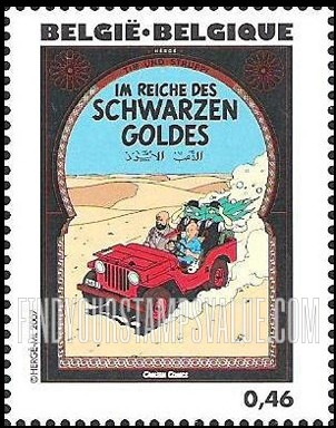 FindYourStampsValue: The Adventures of Tintin: Tintin book covers translated in German (Im Reiche des Schwarzend Goldes)