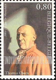 FindYourStampsValue: Writers: Gérald Bertot (pen name Thomas Owen) (1910-2002)