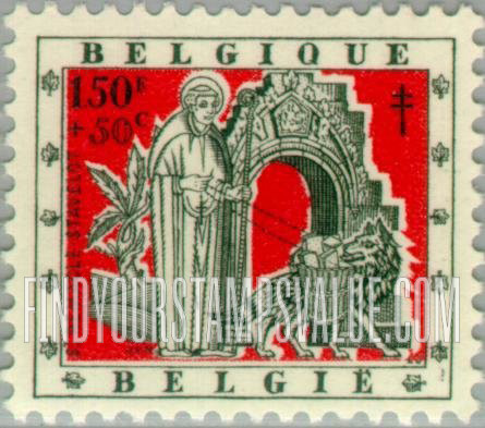 FindYourStampsValue: Semi-Postal, Legends: St. Remacle and wolf