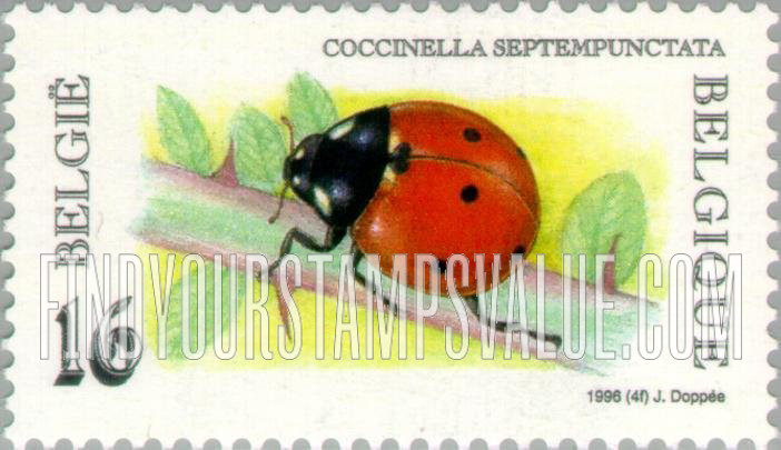 FindYourStampsValue: Insects: Coccinella septempunctata