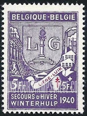 FindYourStampsValue: Semi-Postal, Arms: Liege