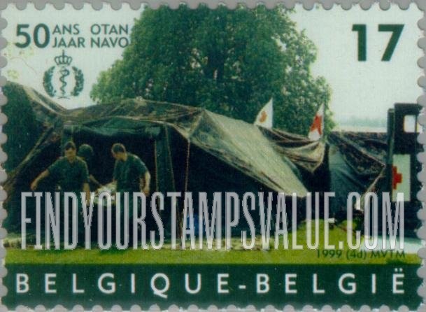 FindYourStampsValue: NATO, 50th Anniversary: Hospital tent