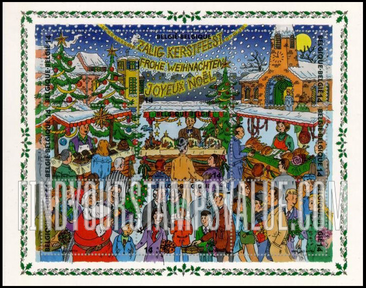 FindYourStampsValue: Christmas and New Year, Scenes from Christmas Market