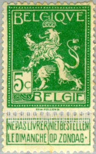 FindYourStampsValue: Lion of Belgium