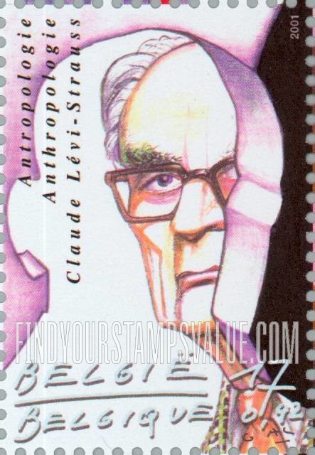 FindYourStampsValue: The 20th Century: Claude Lévi-Strauss, anthropologist