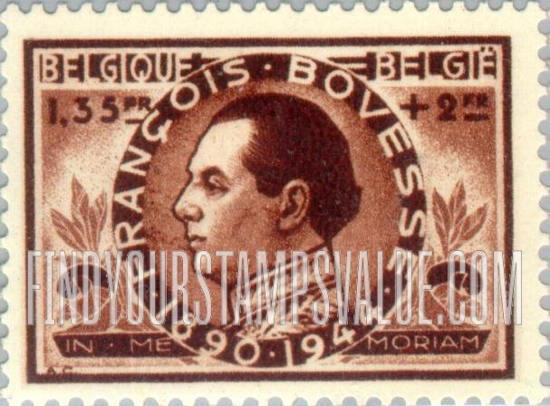 FindYourStampsValue: Semi-Postal: François Bovesse