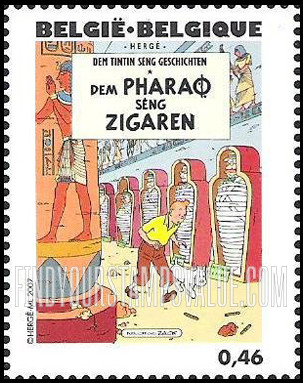 FindYourStampsValue: The Adventures of Tintin: Tintin book covers translated in Luxemburgian (Dem Pharao seng Zigaren)