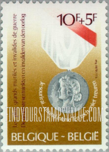 FindYourStampsValue: Semi-Postal: Veterans Organization Medal