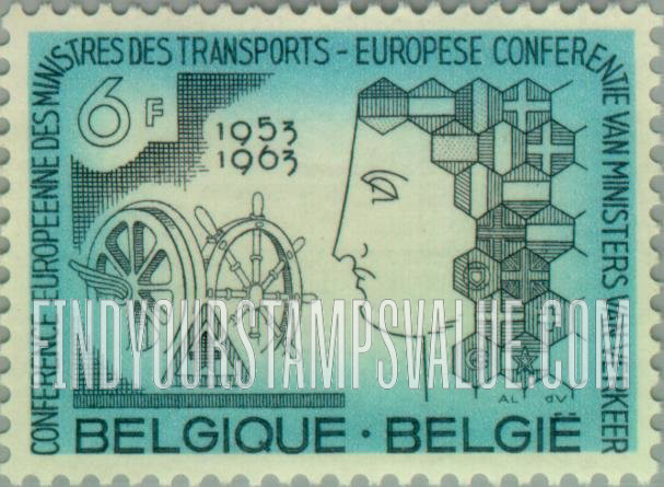 FindYourStampsValue: Allegory and Shields of 17 Member Nations