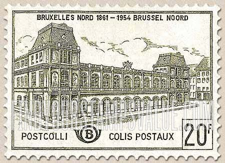 FindYourStampsValue: Parcel Post and Railway: Old North Station, Brussels
