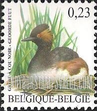 FindYourStampsValue: Bird: Grebe à cou noir