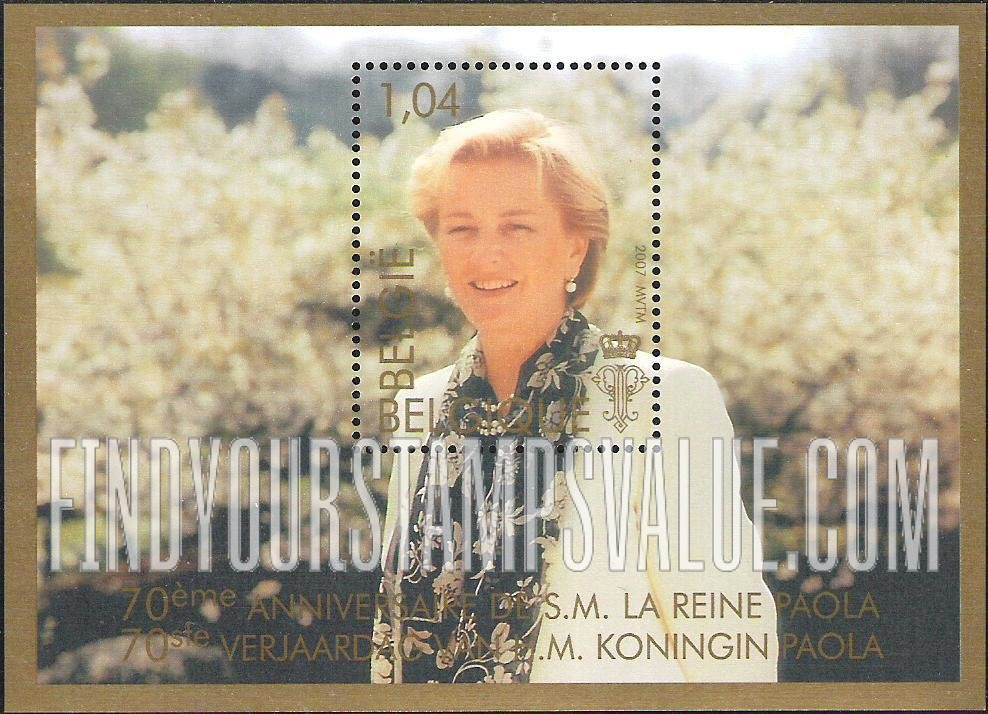 FindYourStampsValue: Queen Paola, 70th Birthday