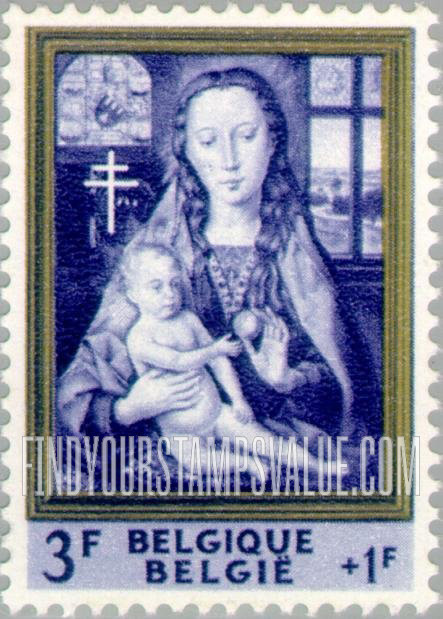 FindYourStampsValue: Semi-Postal, Paintings: Madonna with Apple, Hans Memling