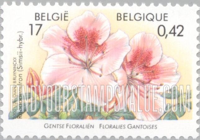 FindYourStampsValue: Ghent Flower Show: Rhododendron