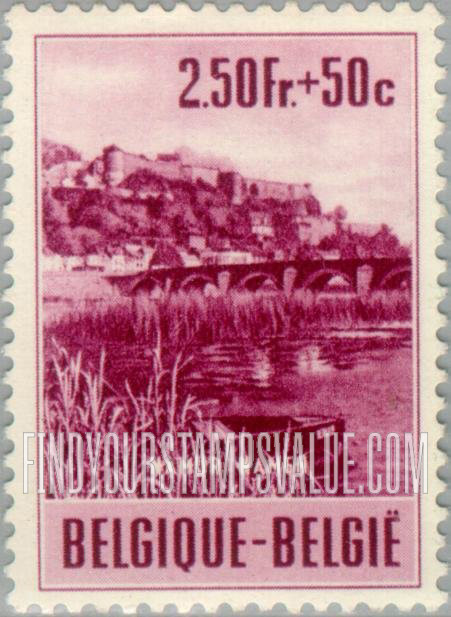 FindYourStampsValue: Semi-Postal: Bridge and Citadel, Namur