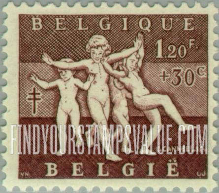 FindYourStampsValue: Semi-Postal: “The Joys of Spring” by E. Canneel