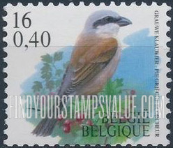 FindYourStampsValue: Bird: Pie grièche écorcheur