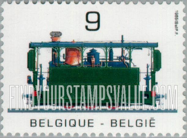 FindYourStampsValue: Public Transportation Year: Steam tram locomotive Type 18, 1896