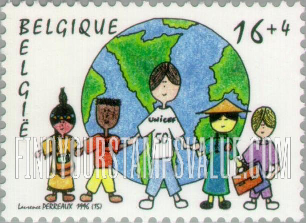 FindYourStampsValue: Semi-Postal: UNICEF, 50th Anniversary