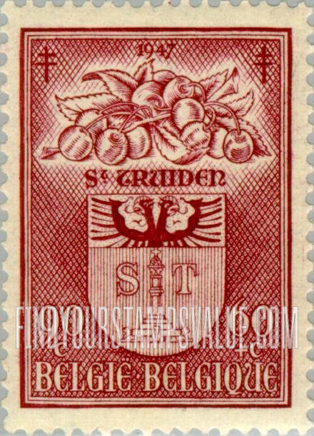 FindYourStampsValue: Semi-Postal, Coats of Arms: St. Trond