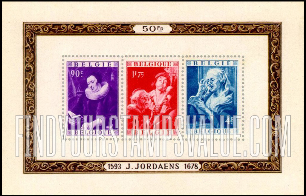 FindYourStampsValue: Semi-Postal: Paintings by Jordaens